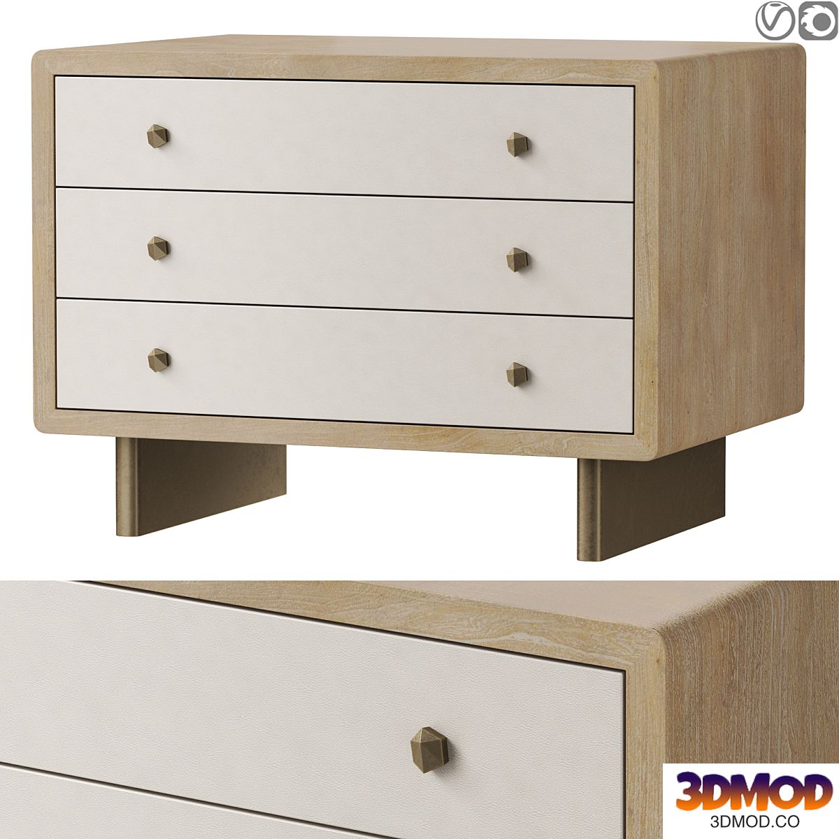 Baker Radius Nightstand