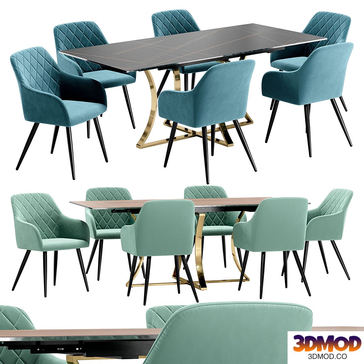 Dining chair Robert and table DT
