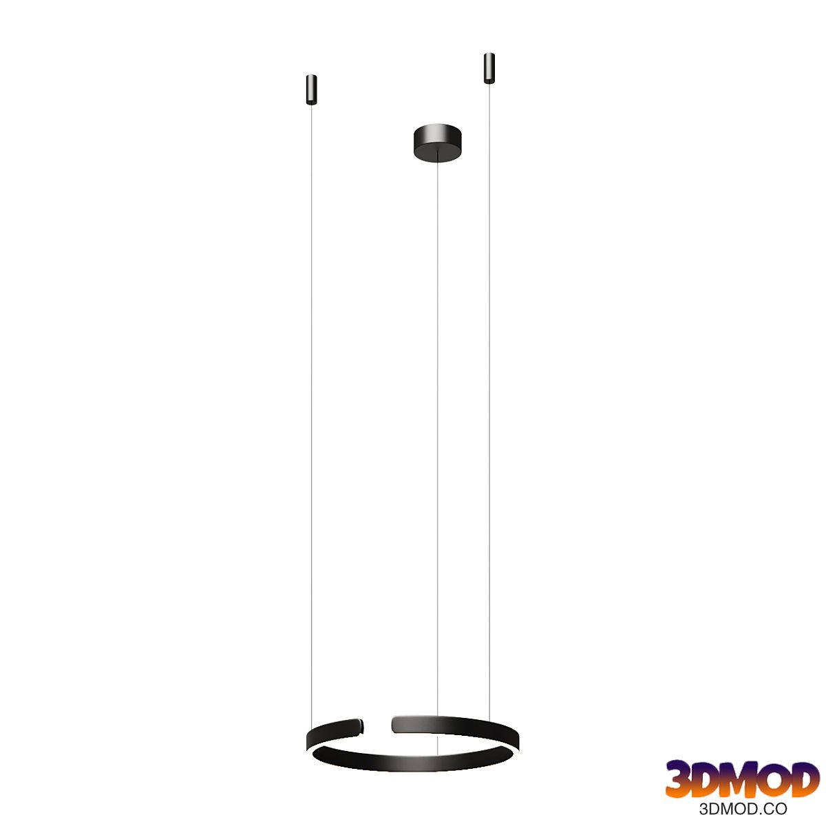 Chandelier Pendant lamp LOFT IT 10025/400 Black RING lamp