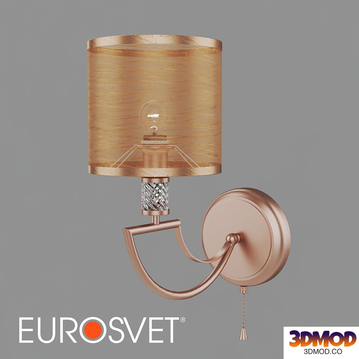 OM Sconce with lampshade Eurosvet 60099/1 Licata