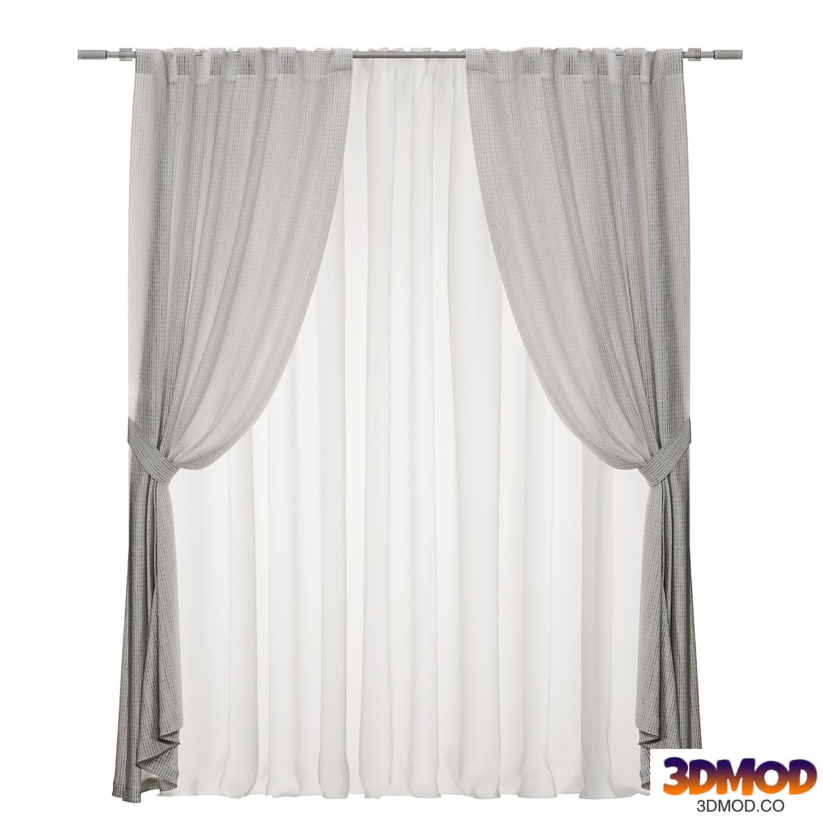 Tie-down curtains