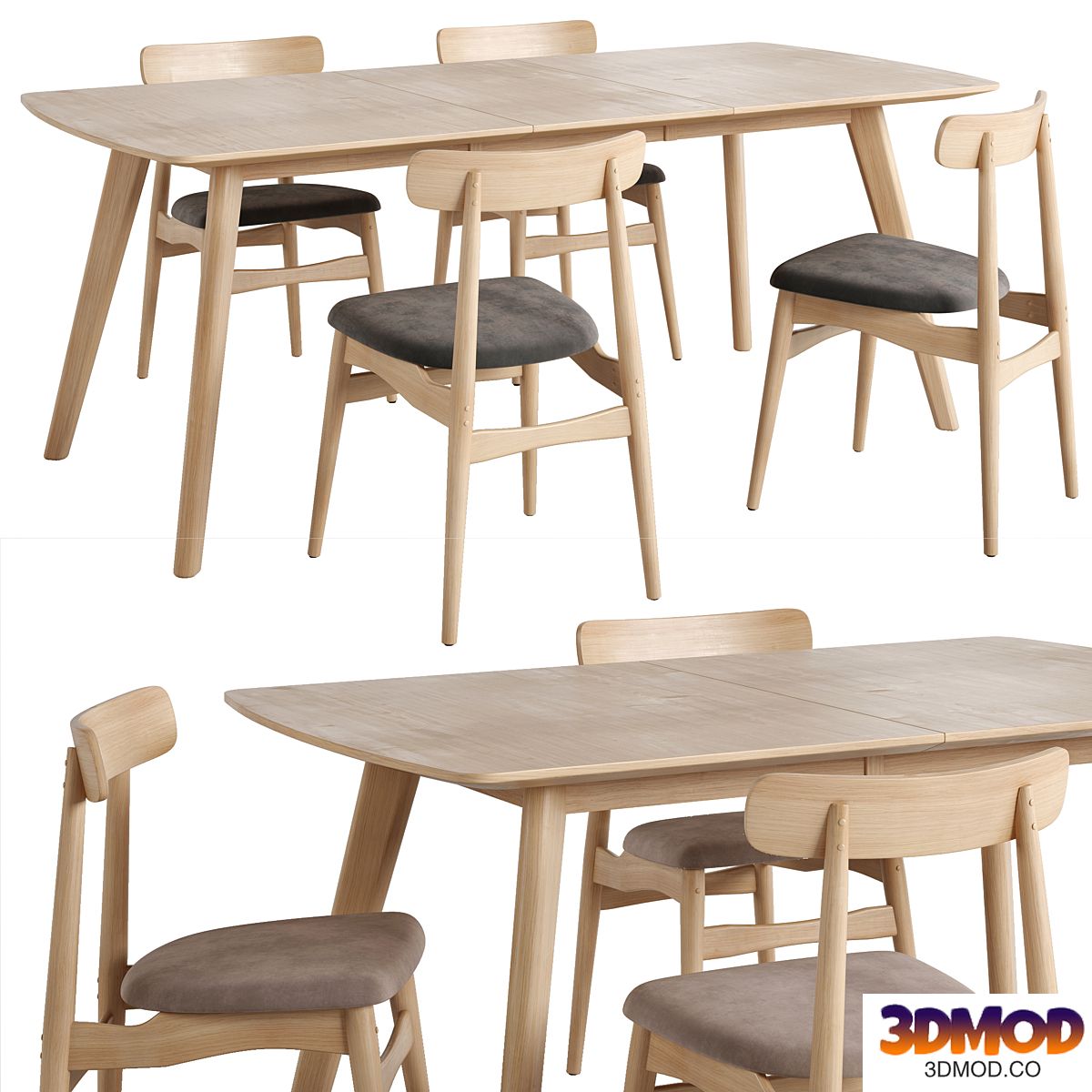 LaForma. Nayme chair. Extendable table Rho