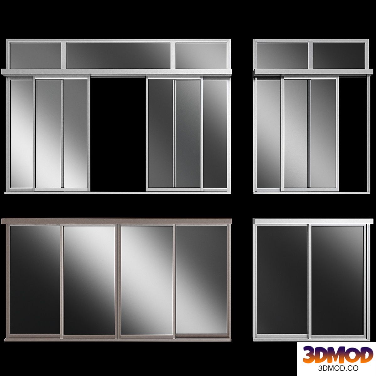 Sliding Stained Glass Aluminum doors