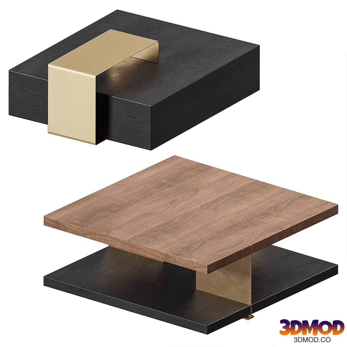 Homary Black Coffee Table