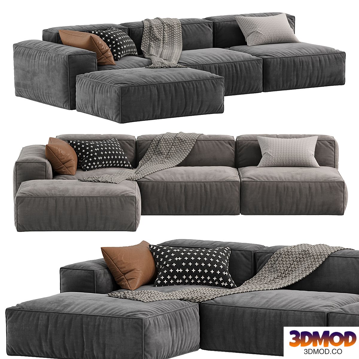 Sofa Ebi Happy Grafit, Loft sofa 1