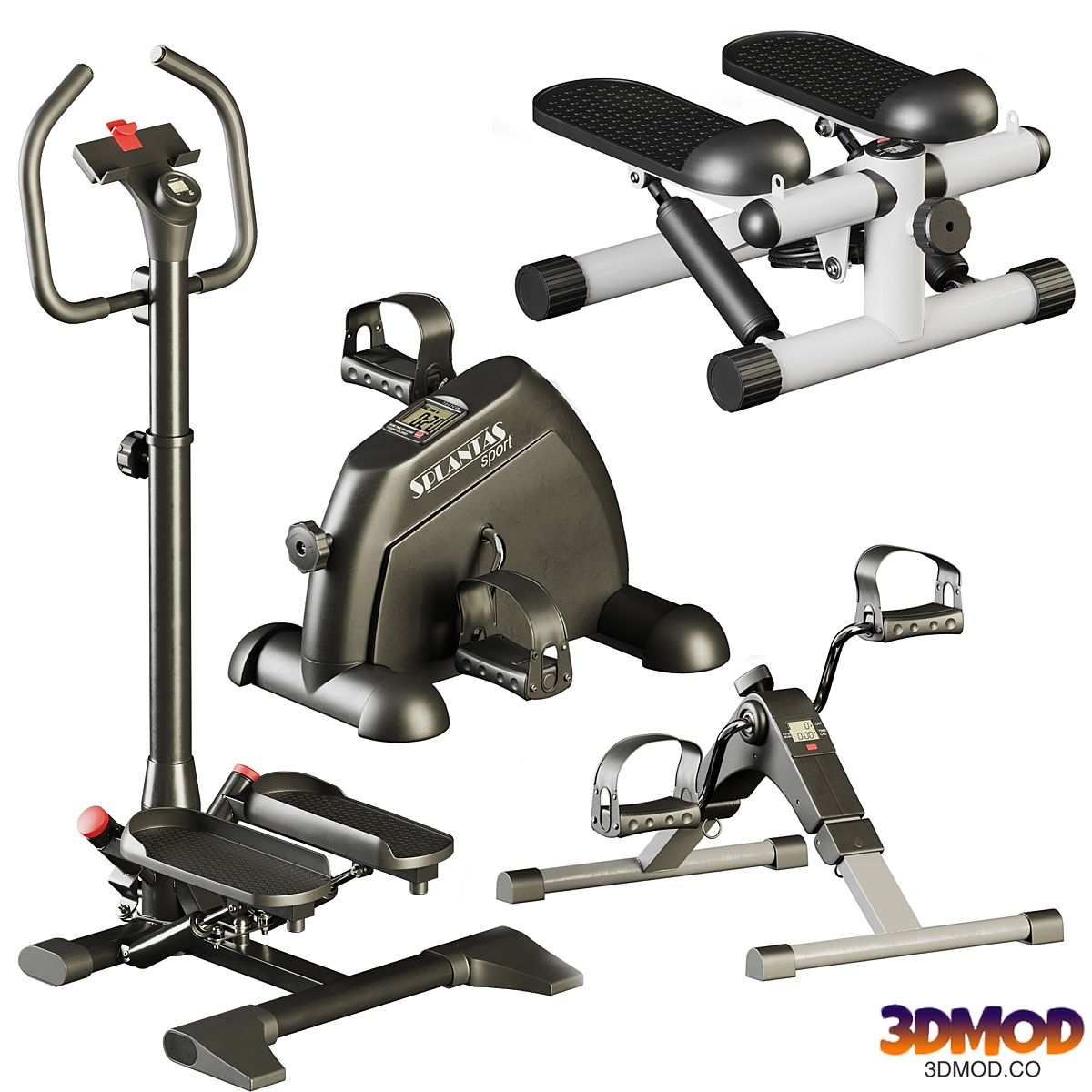 Set of home steppers for feet and hands