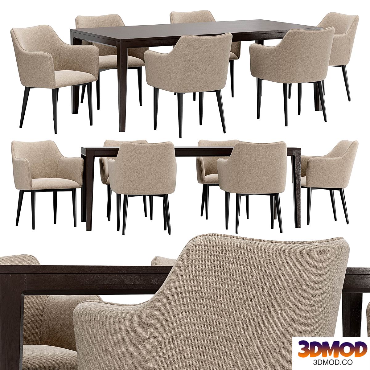 Moscow dining chair and Mavis table
