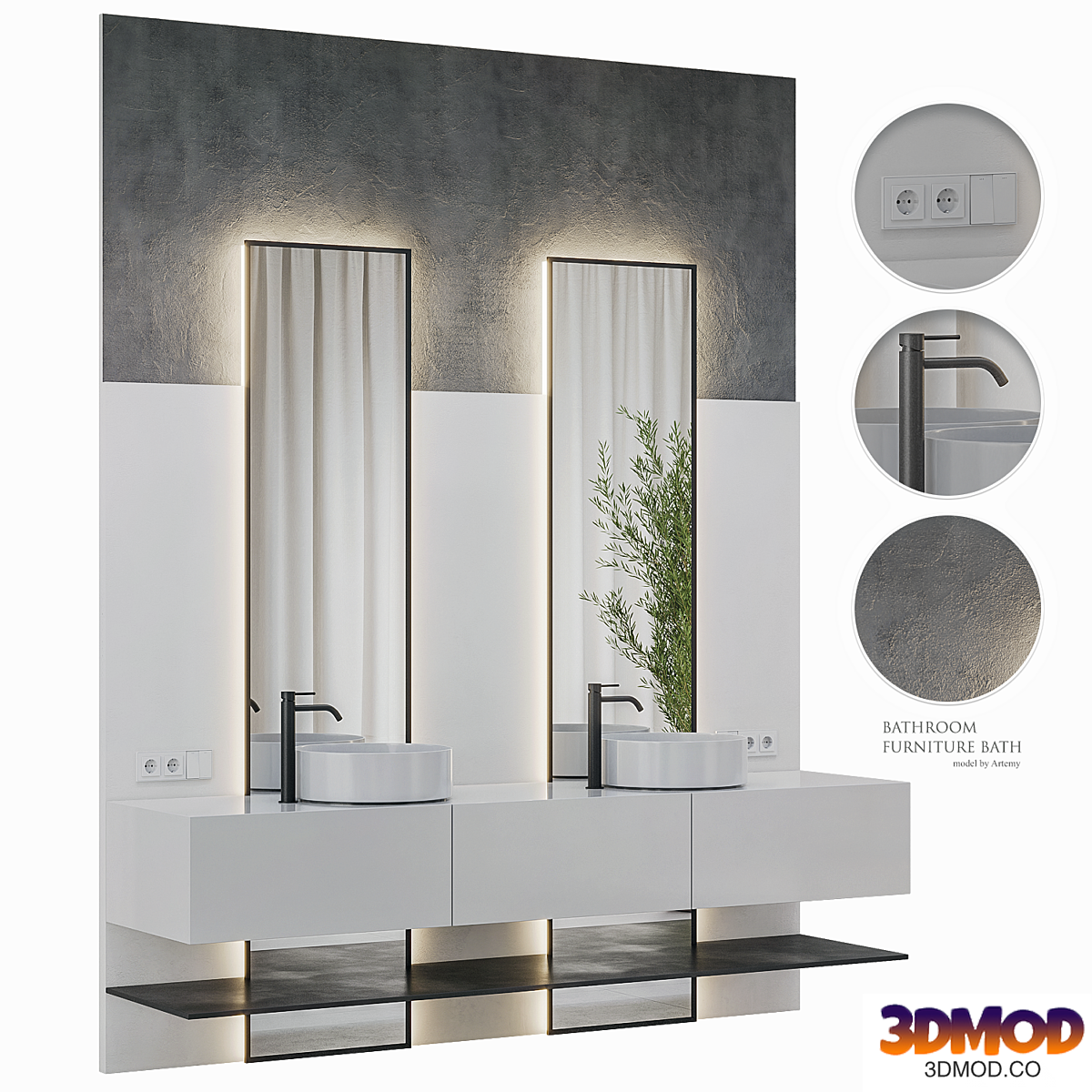 Bathroom furniture Bath Set 46