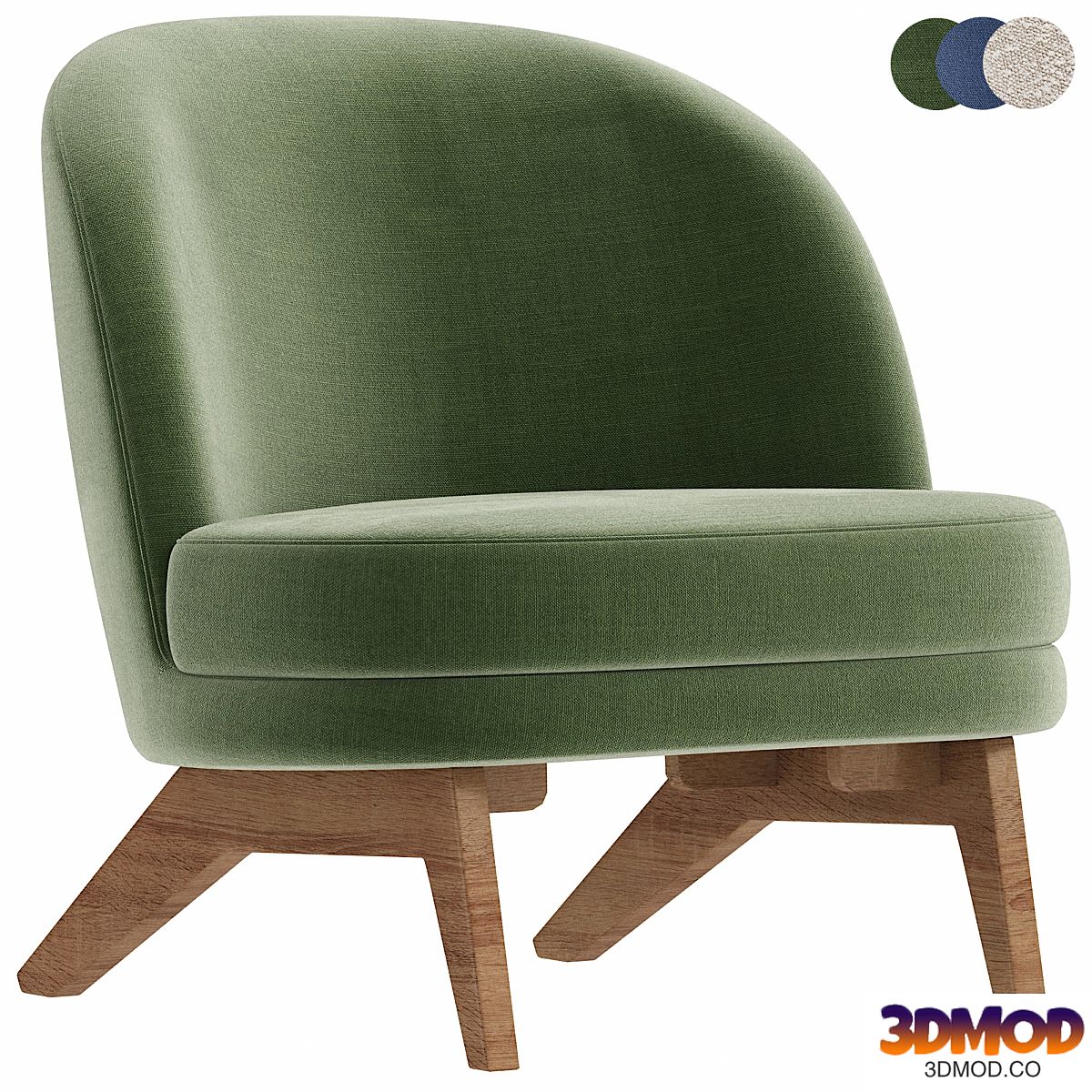 Armchair Pyle Cozy White