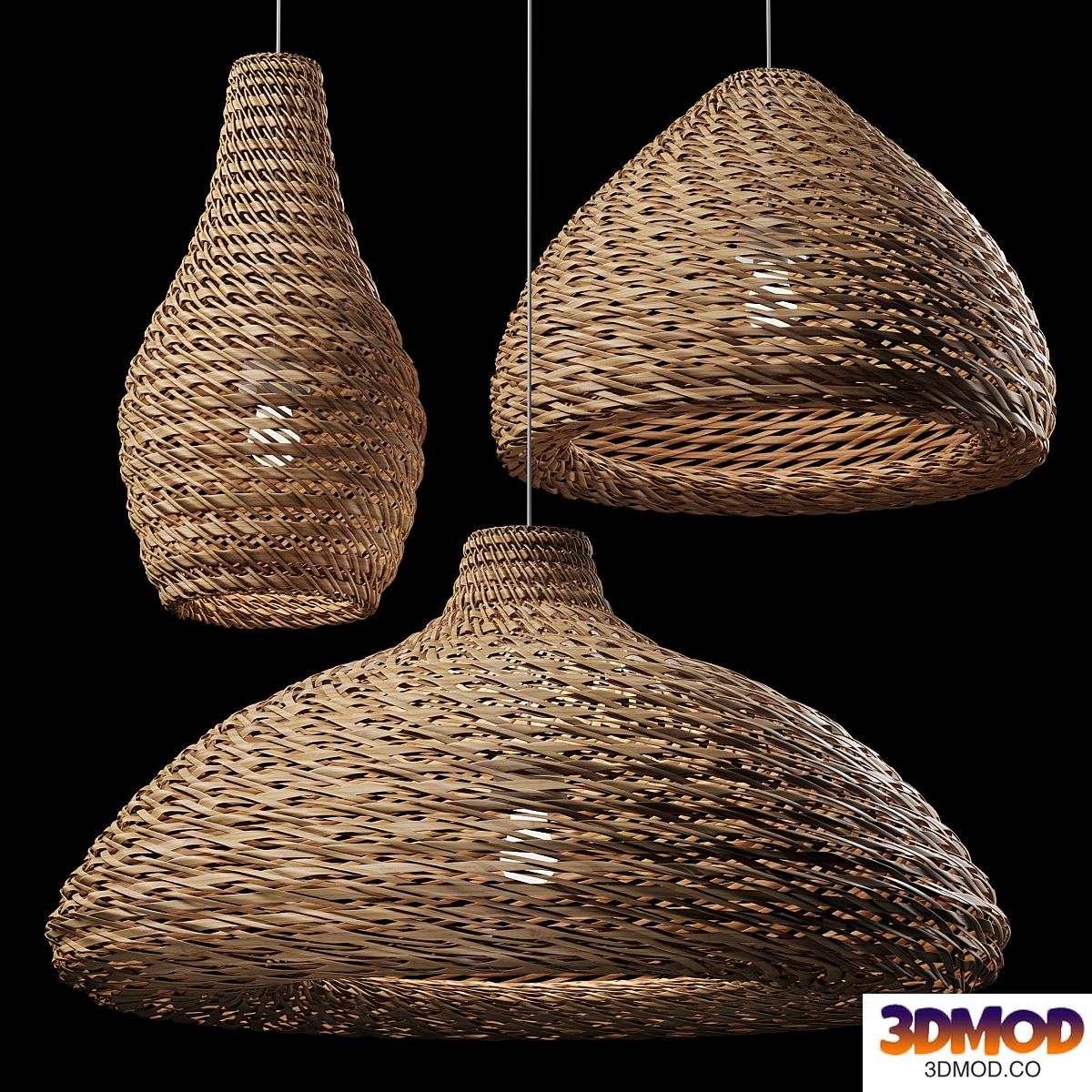 Rattan Pendant Light 08
