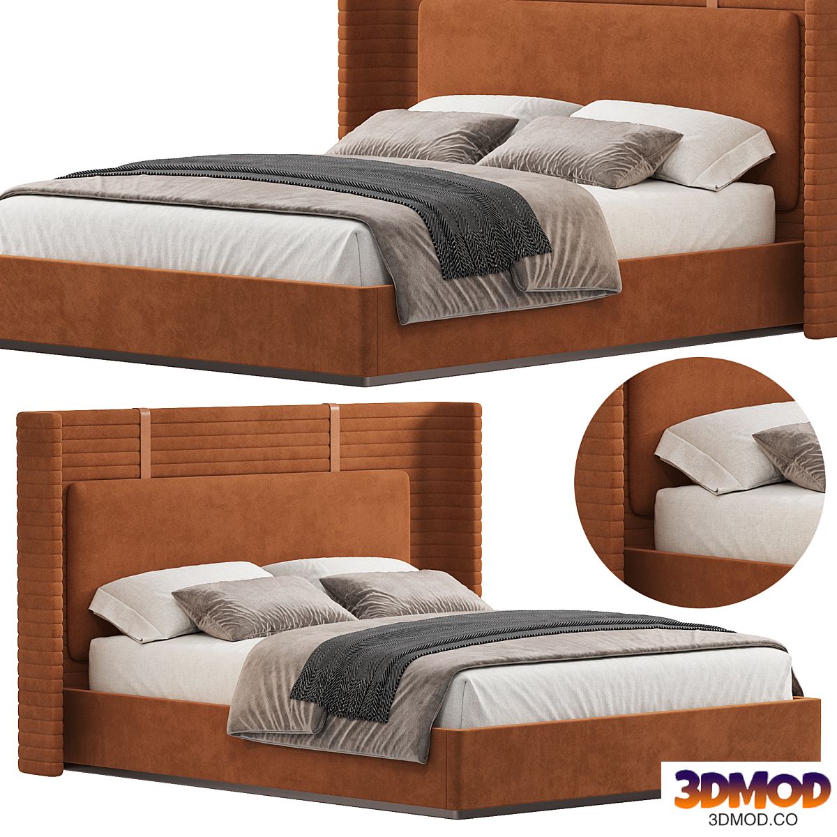 PERRY BED by Mezzocollection