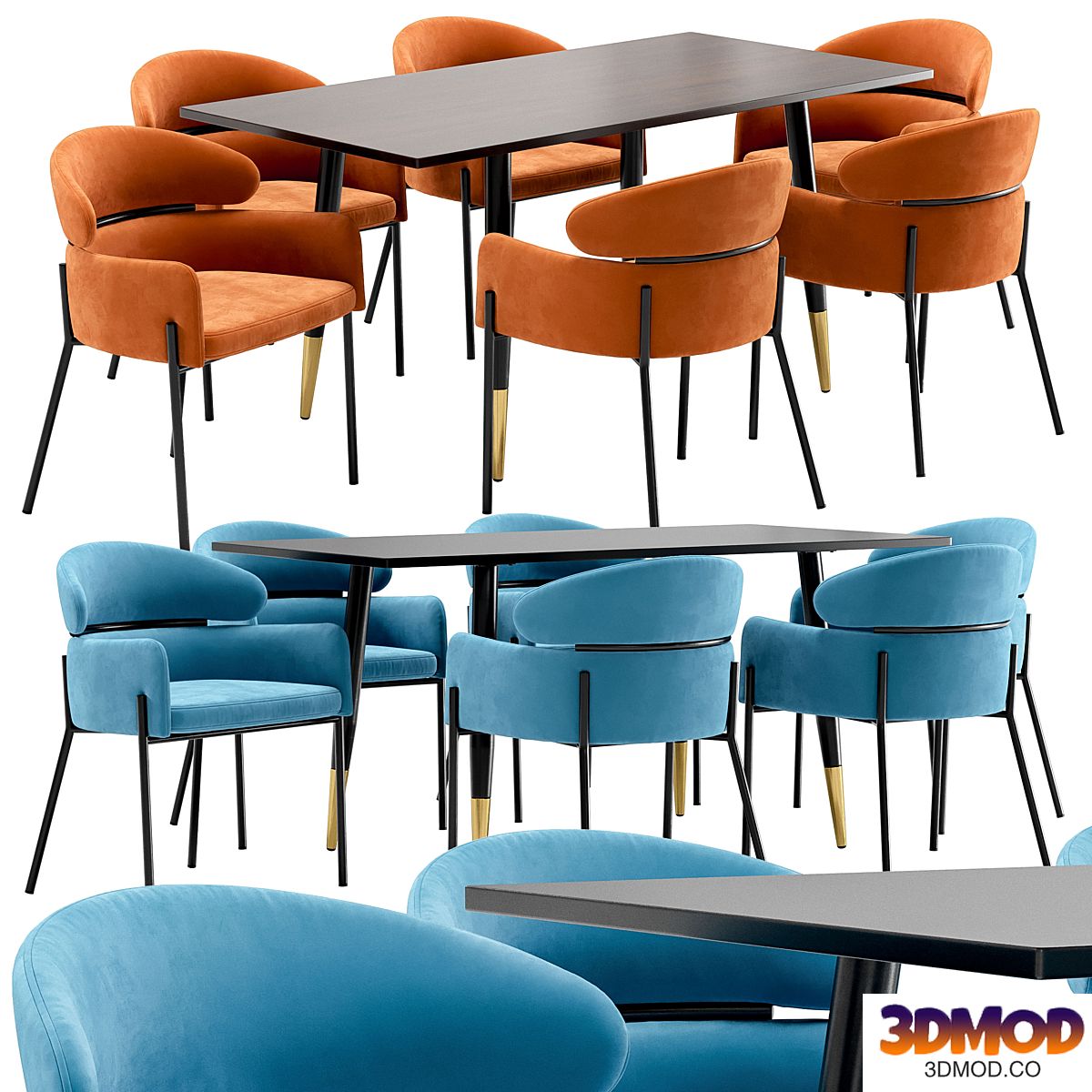 Dining chair Alexia and table Chalawan