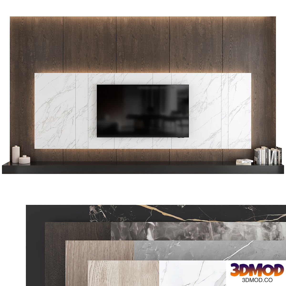 TV wall set 02
