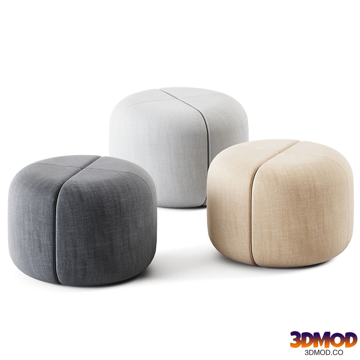 Round Pouf Bob by Bla Station / Pouf