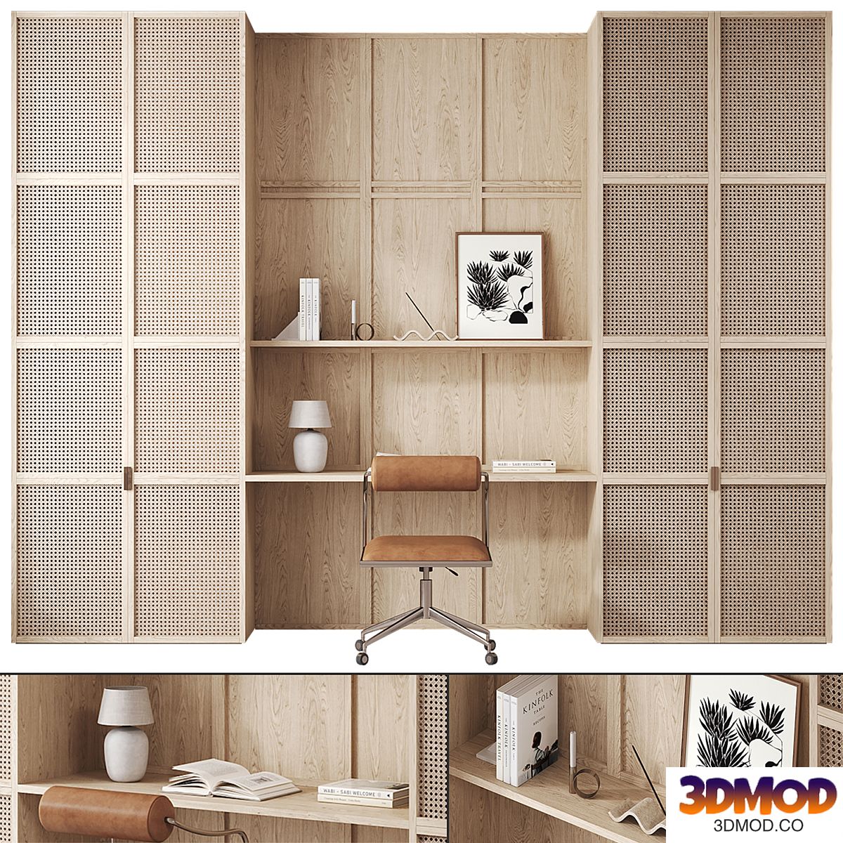 Workplace composition with Orsen Office Chair by CB2