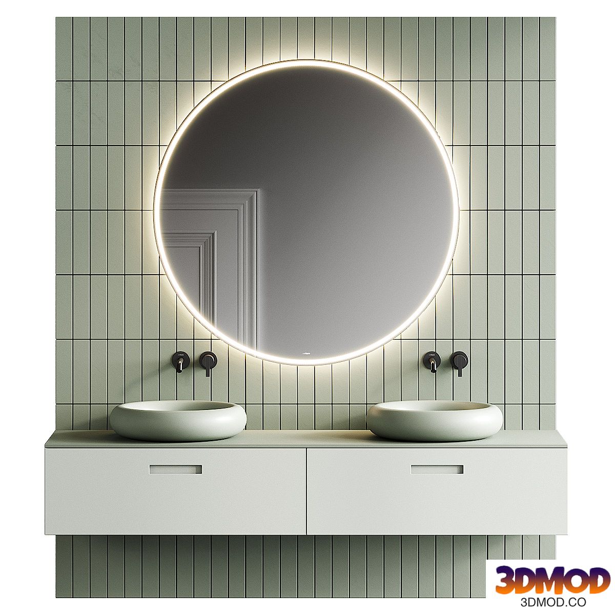 Inbani Ease Vanity Unit Set 2
