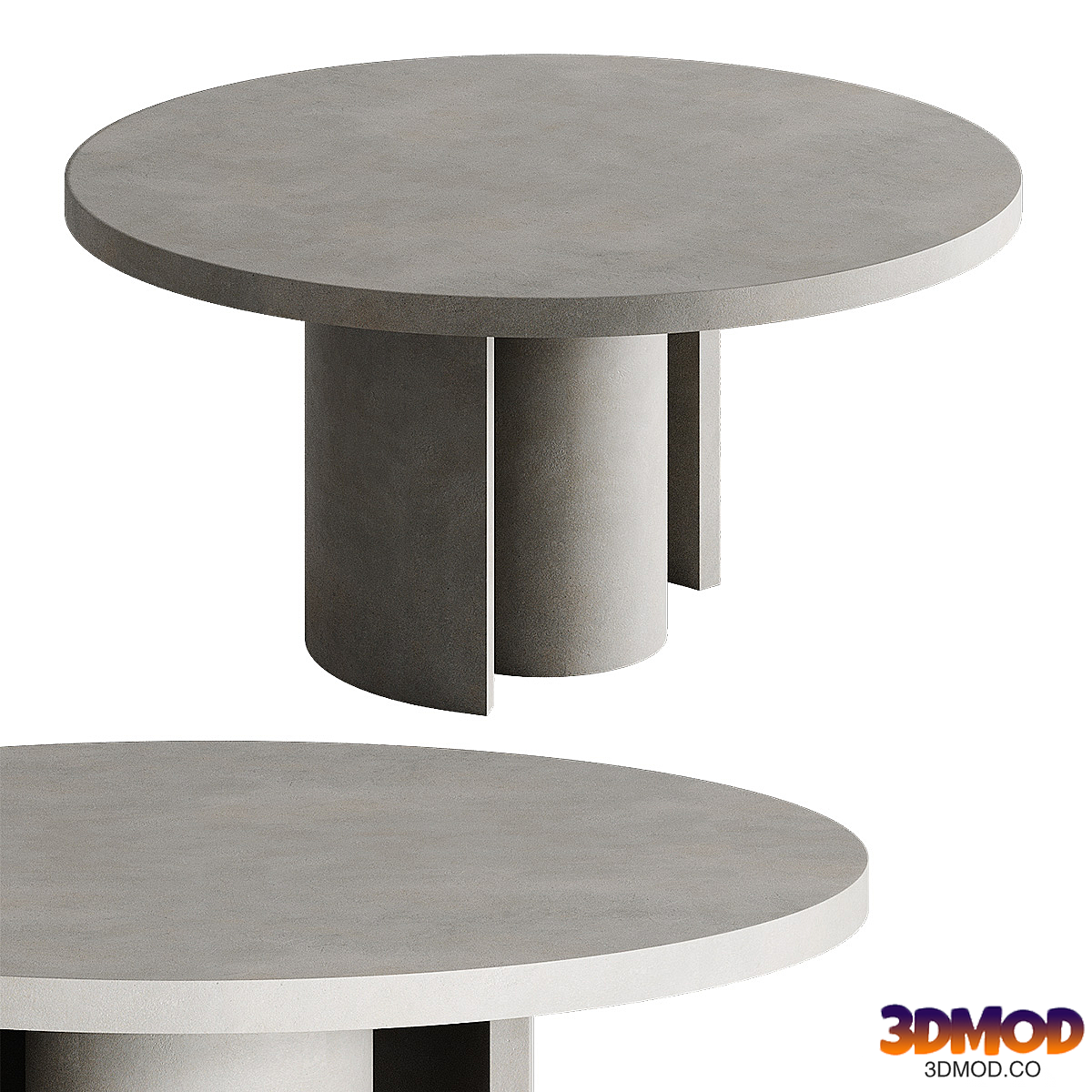 Concrete Circular Dining Table