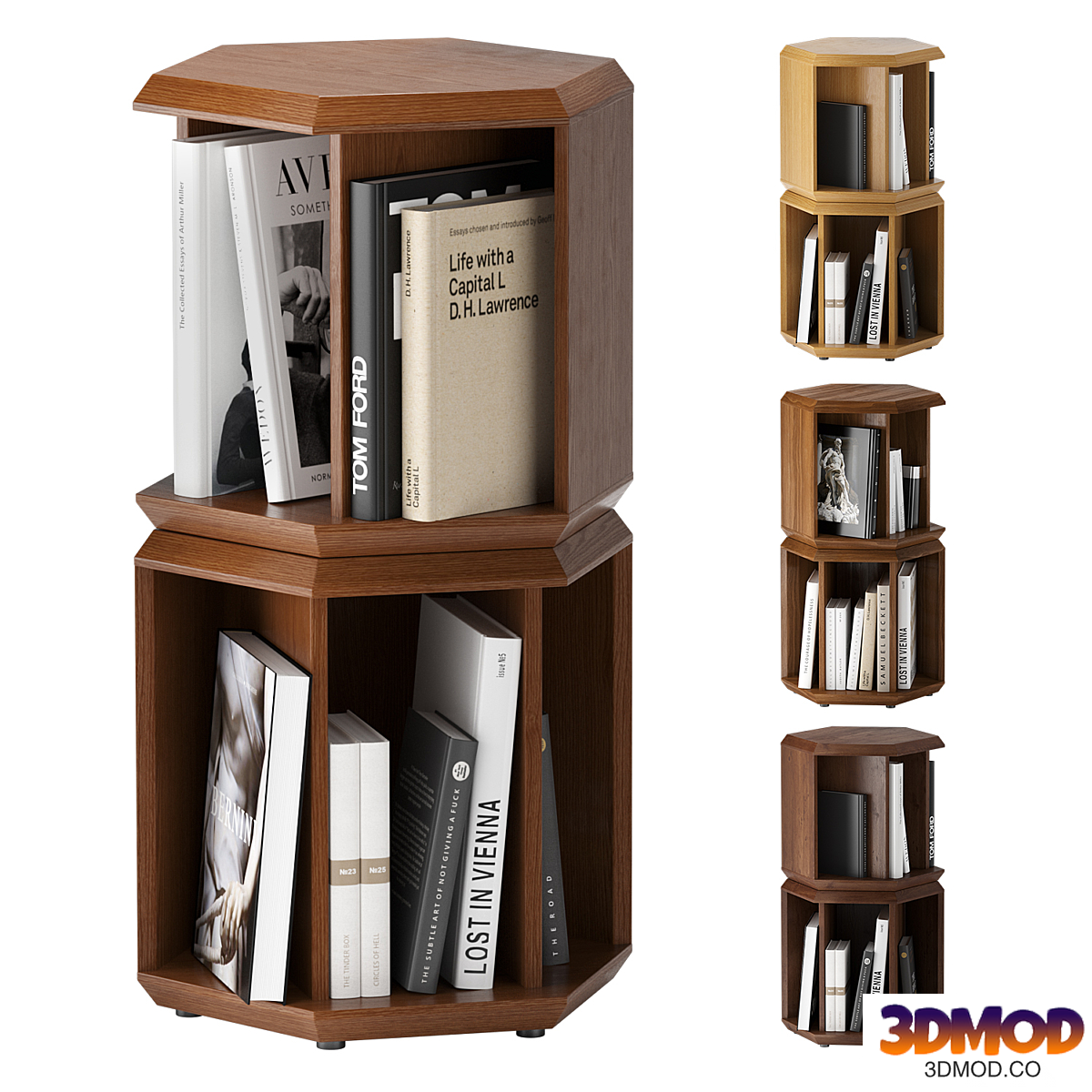 Rotating bookcase