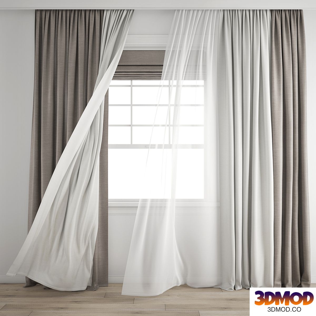 Curtain 432/Wind blowing effect 12
