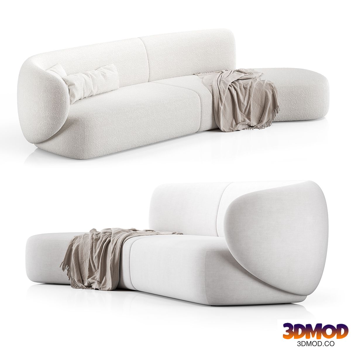 Swell Sofa 3 Seater Curved By Grado Design