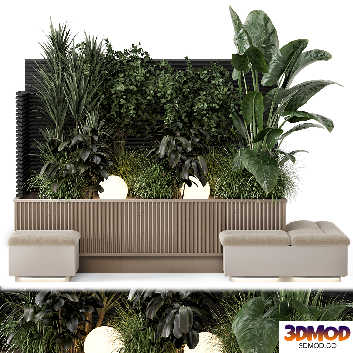 Backyard and Landscape Set Bush and Tree - Set 1452