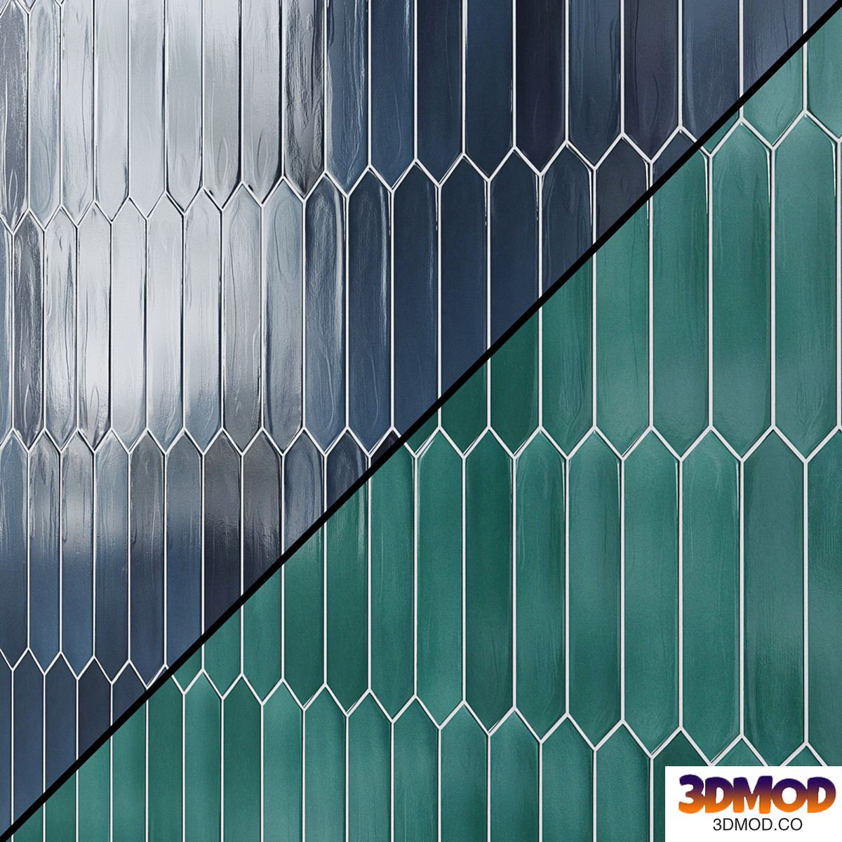 EQUIPE LANSE matt ceramic wall tiles 5x25 cm Arrow