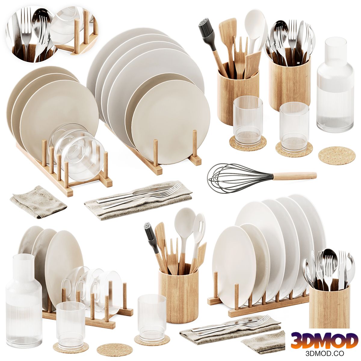 IKEA Ostbit Plate Holder / Kitchen Set