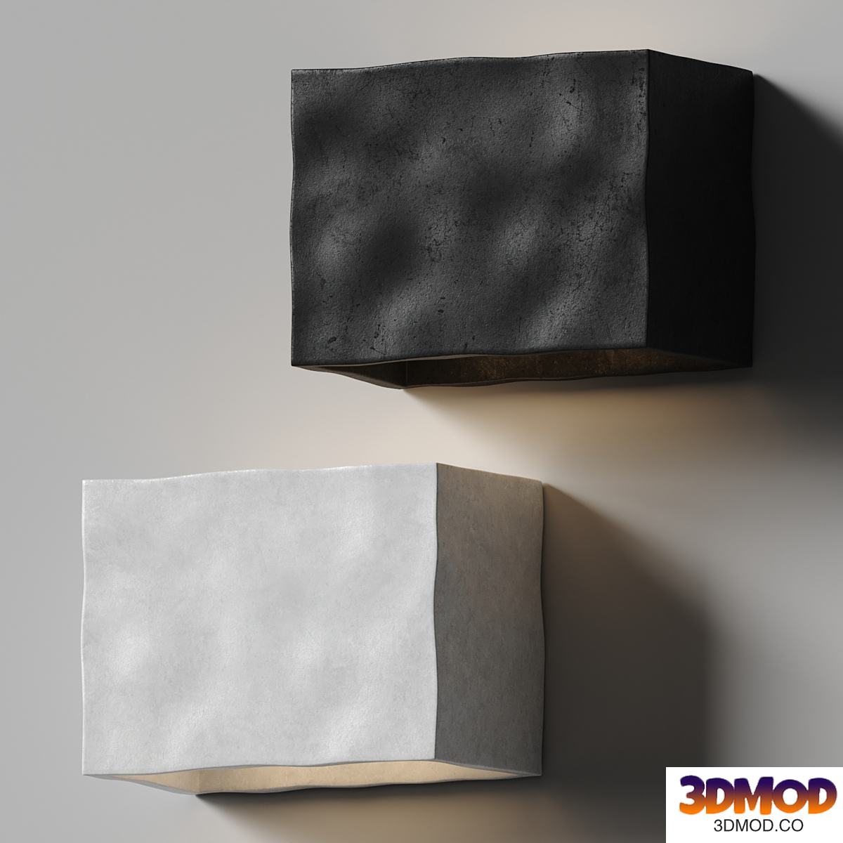 Hannah Woodhouse - Soft Cube Contemporary Wall Sconce