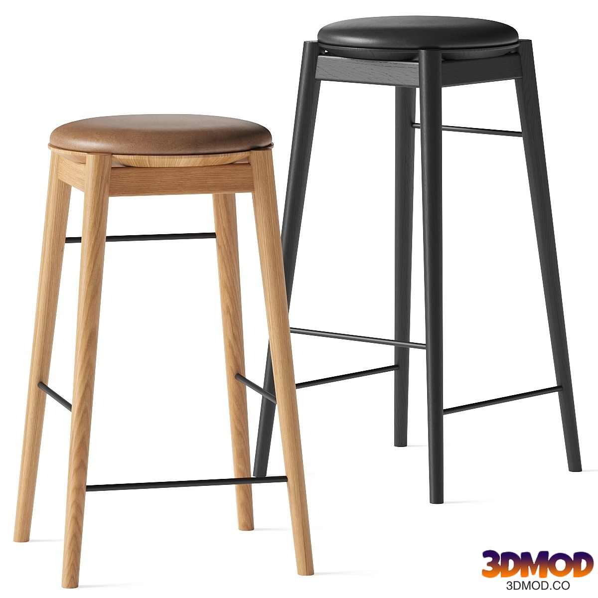 FDB Møbler Øst J169 & J168 Bar Stools