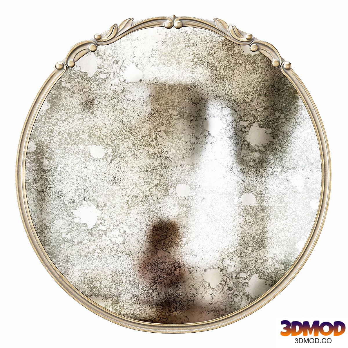 Westwing Collection Espejo de pared redondo barroco Francesca