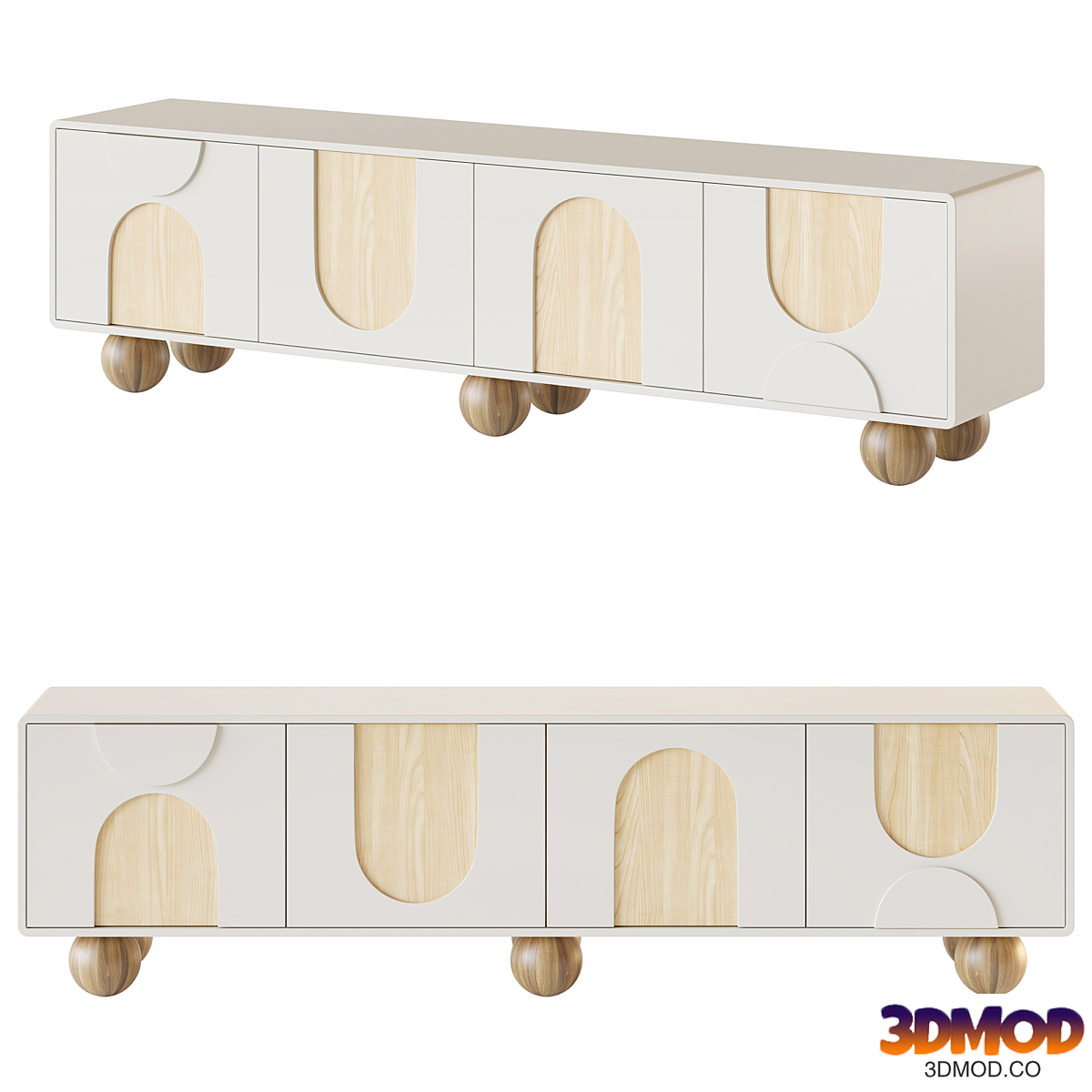 Bell Wooden Forms TV Stand