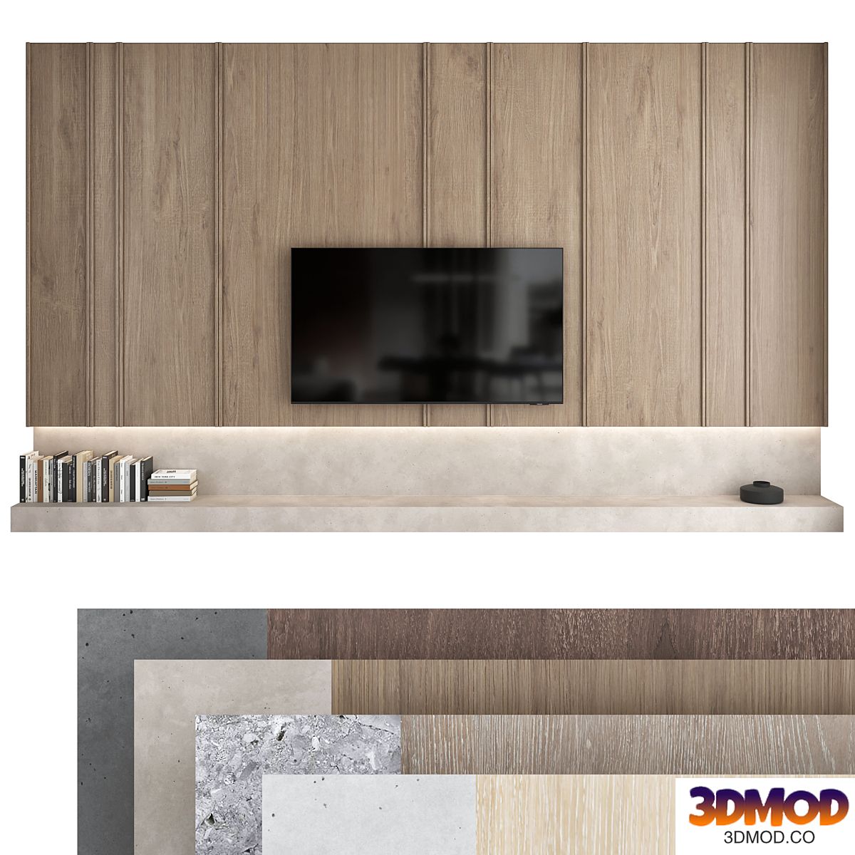 TV wall set 08