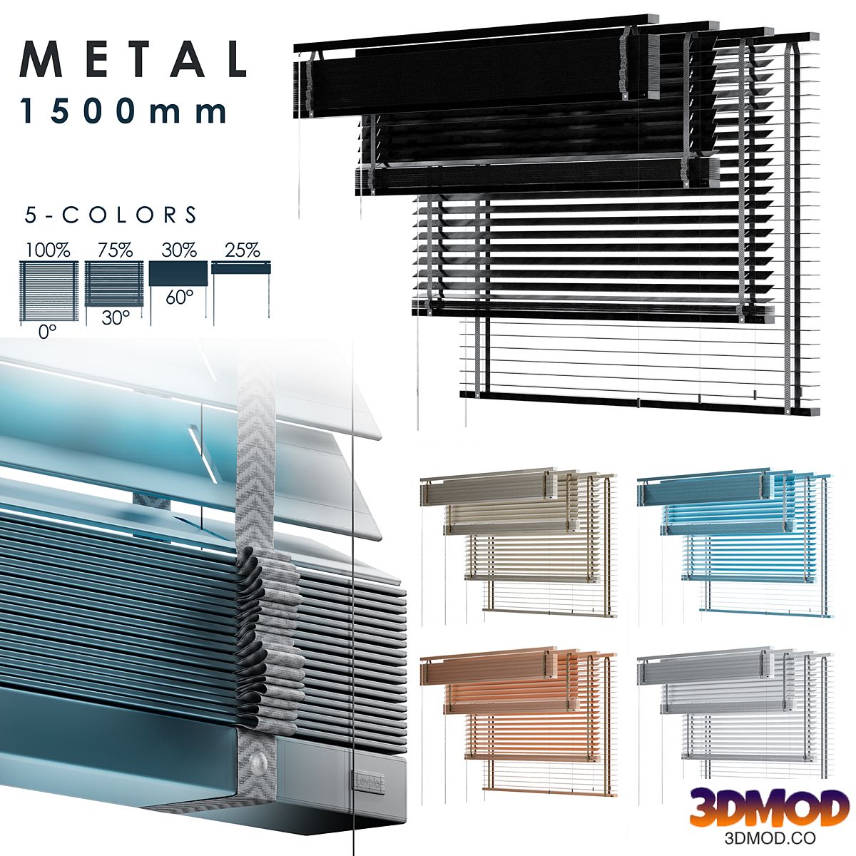 METAL Blind 1500mm
