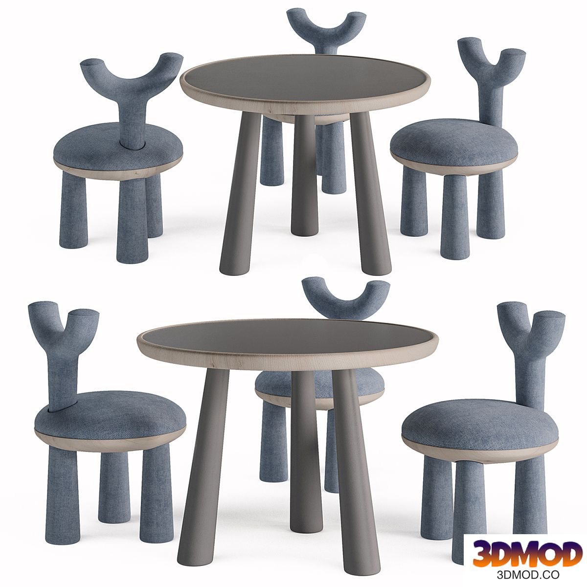 Children Table and Chairs set by Flow