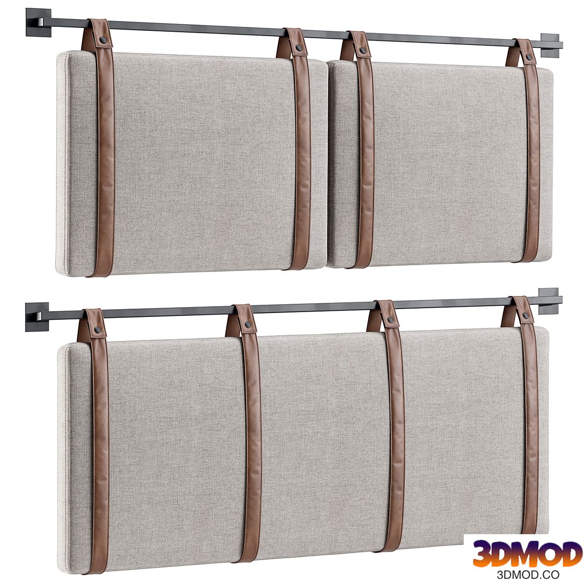 Hanging Pillow Headboard Set 2