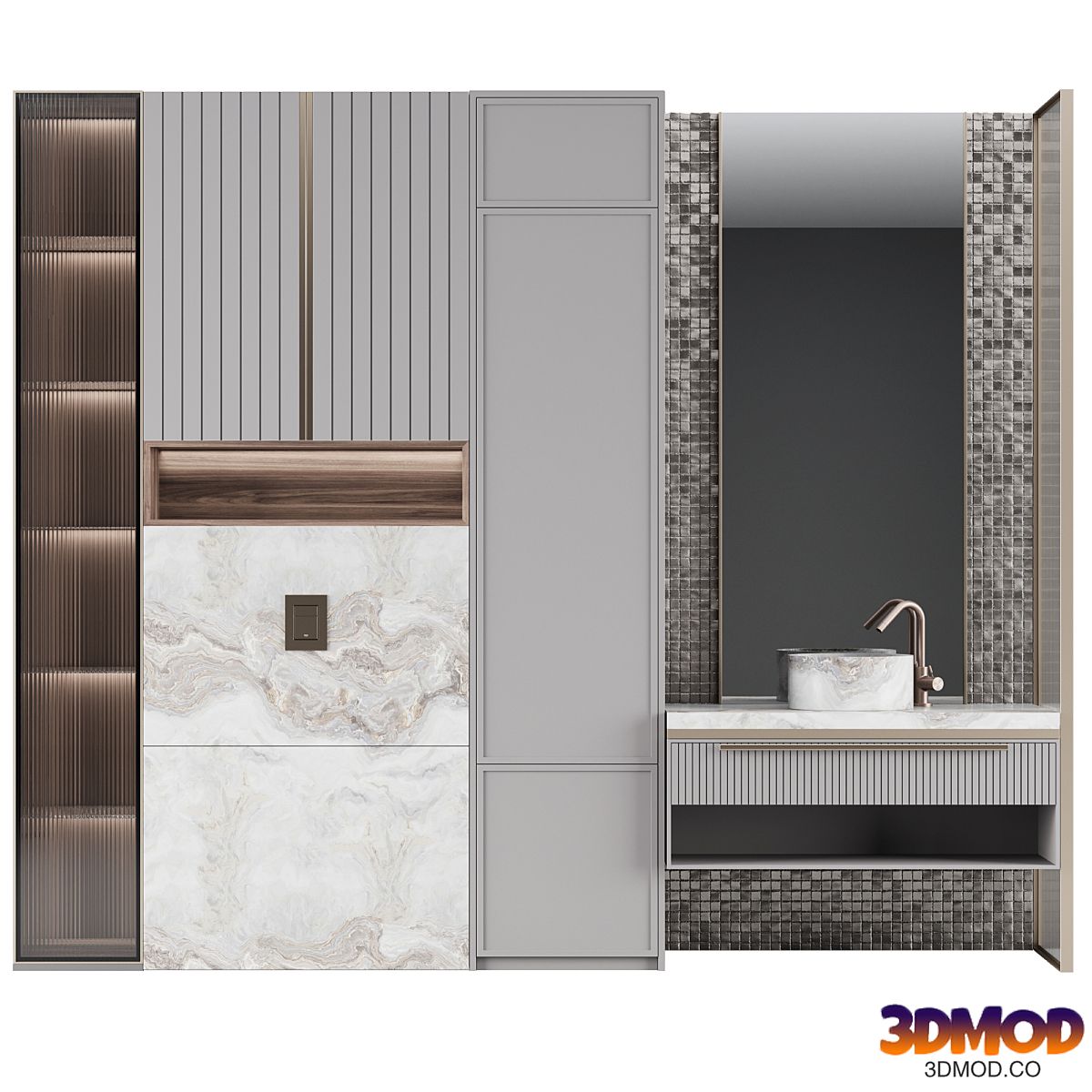 Bathroom console №15 Vray