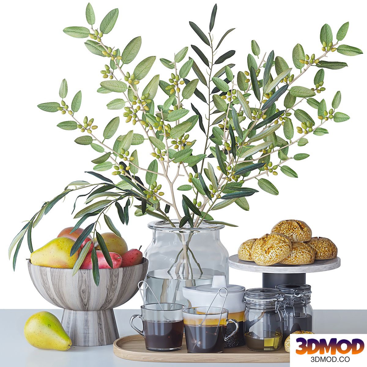 Decorative set for the kitchen