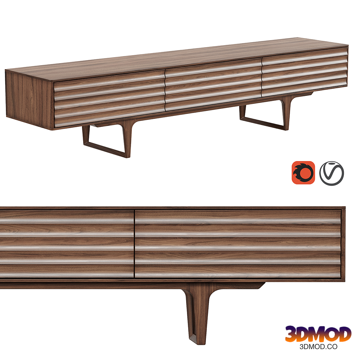 MODIS Interiors media console from the SAHRA collection