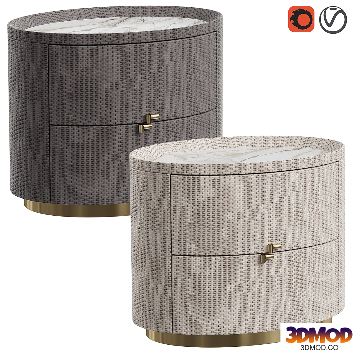 Bedside table BOHEME