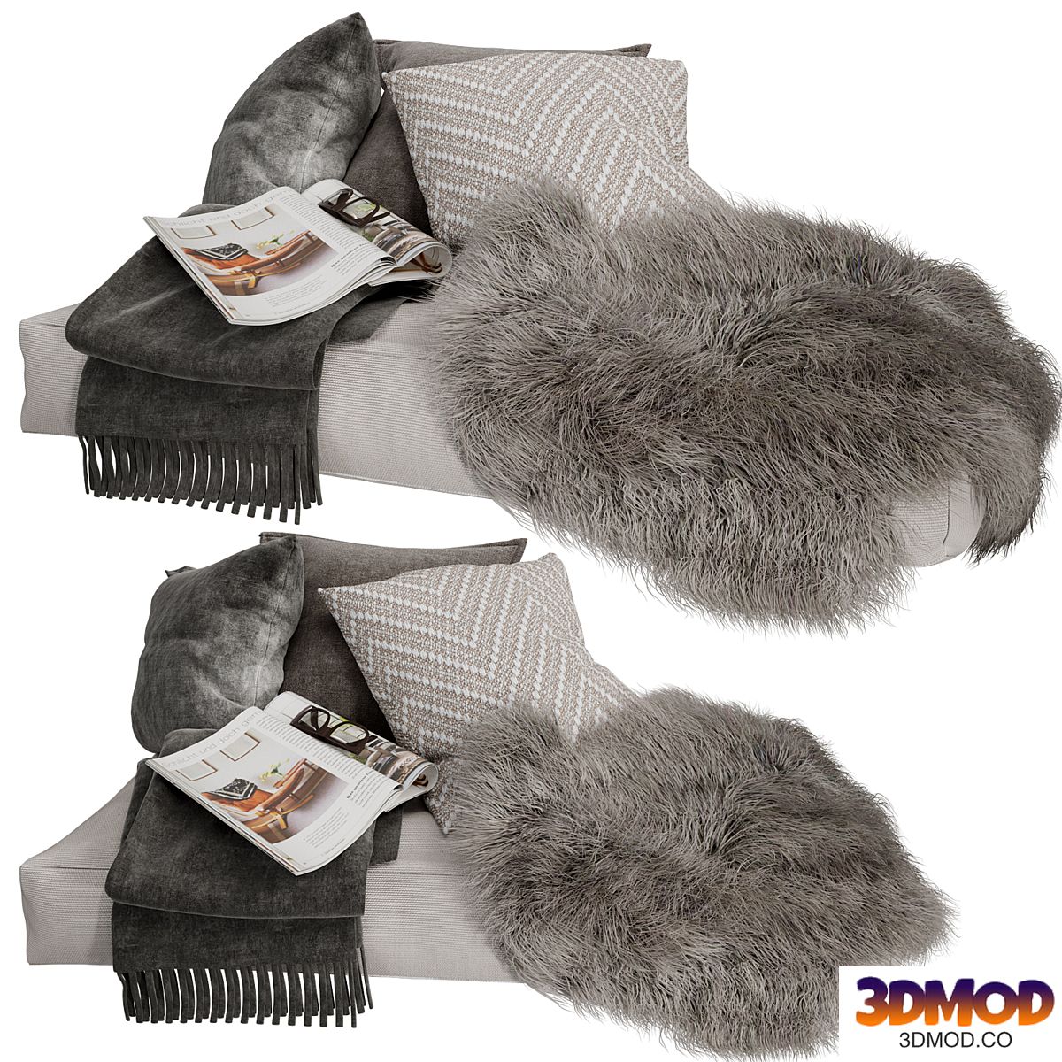 Decorative soft corner for the windowsill 2