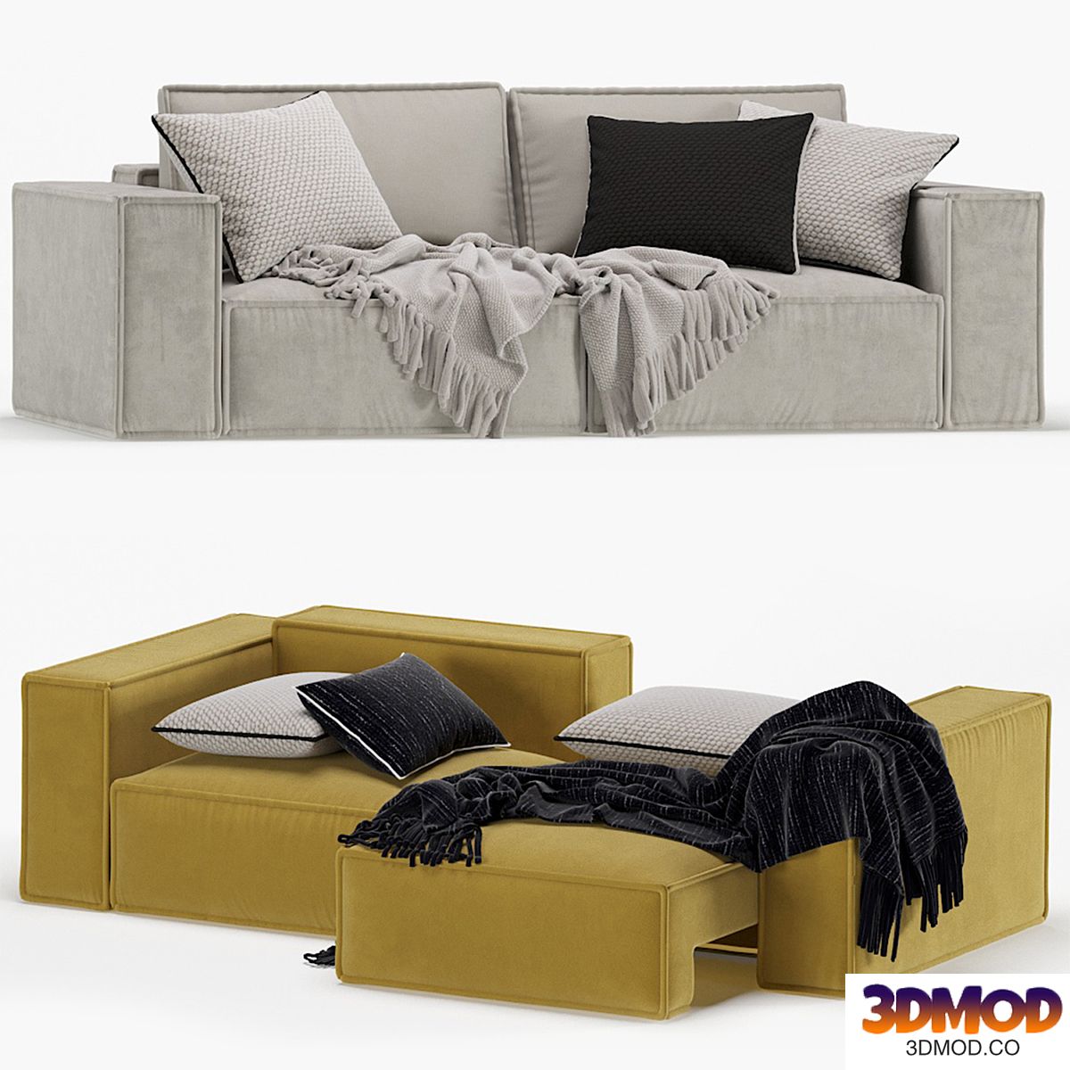 Sofa Ebi Happy Yellow Loft / Диван Эби