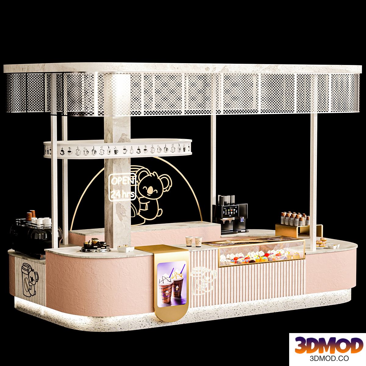 Coffee point in the mall 21