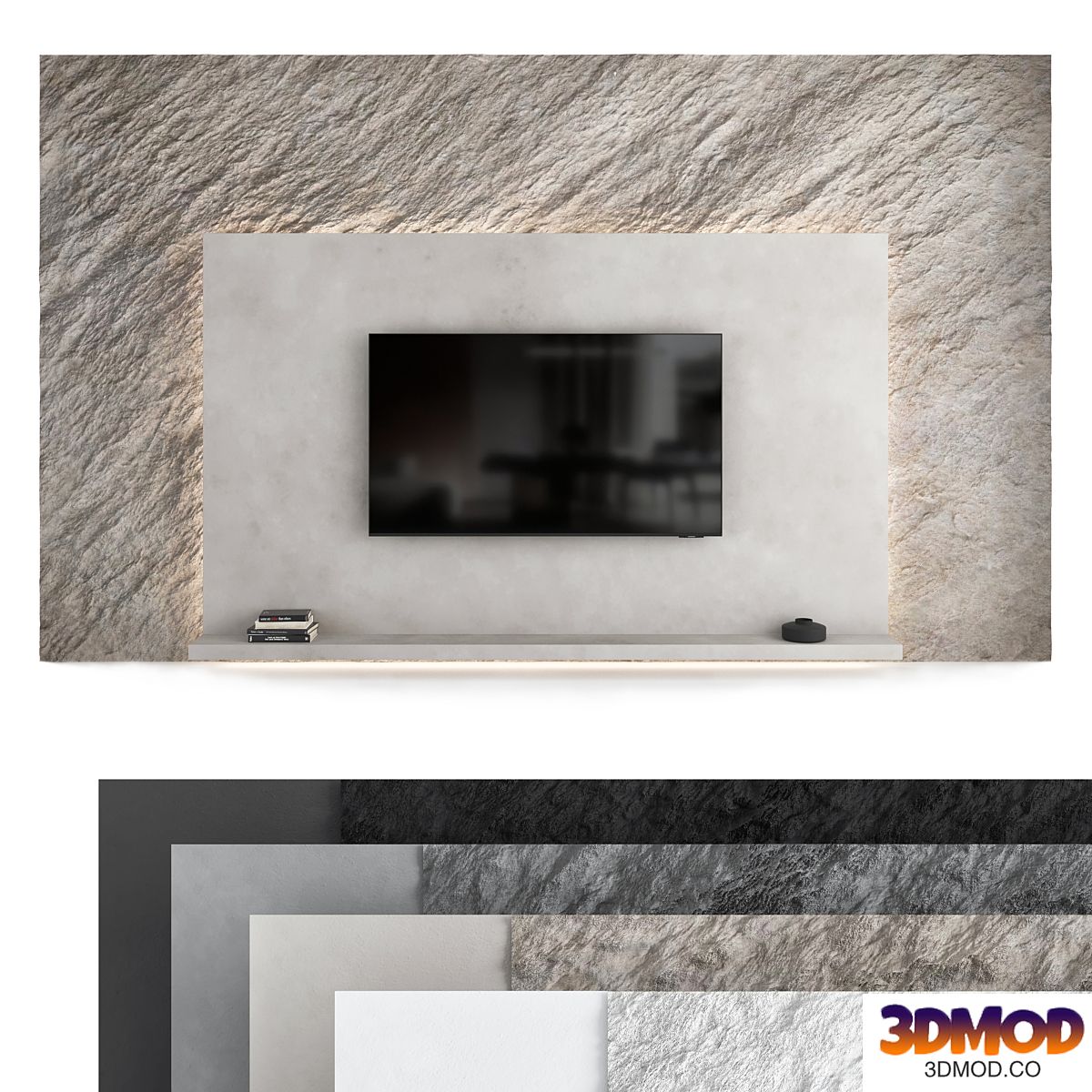 TV wall set 07