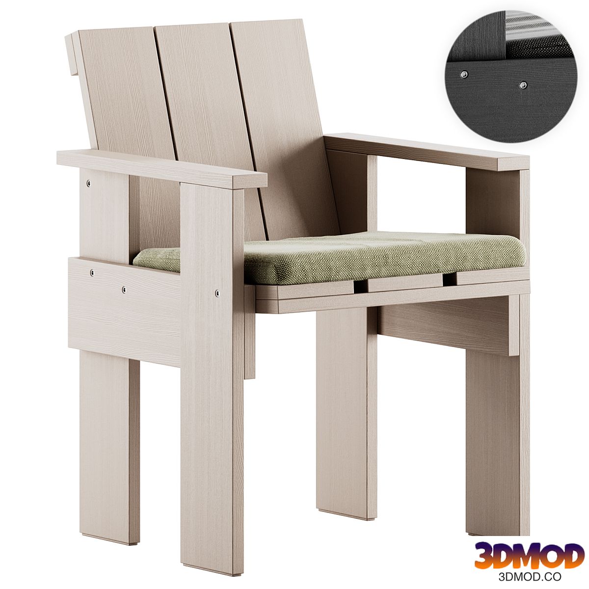 Hay Crate Outdoor Chair Upholstered
