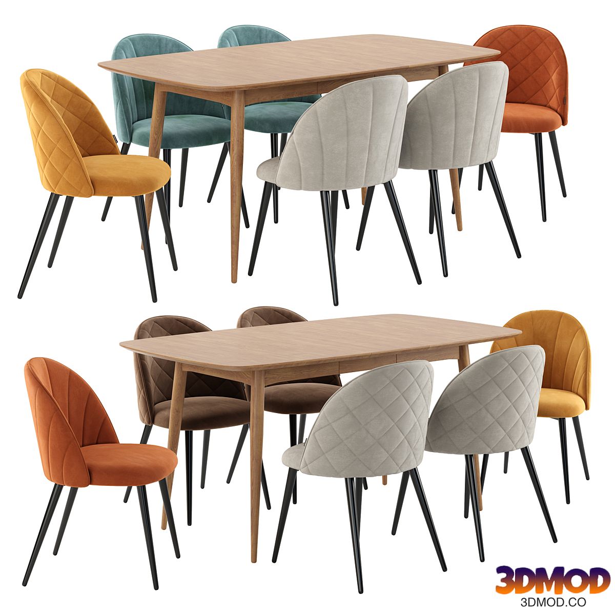 Deephouse. Dining chair Paris. NORDECO Extendable Table