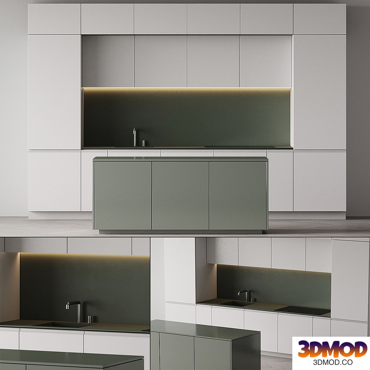 Kitchen with island 004