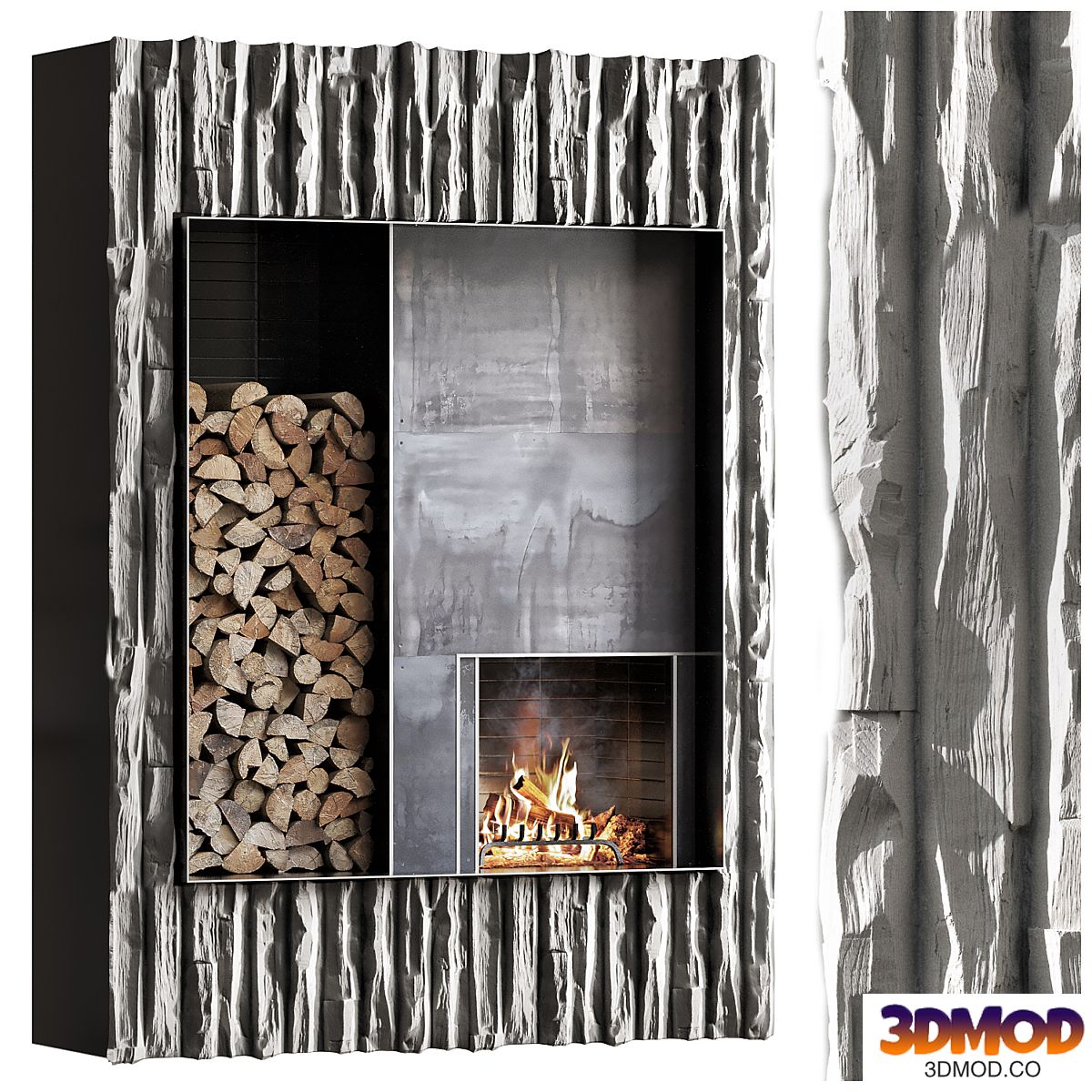 loft fireplace