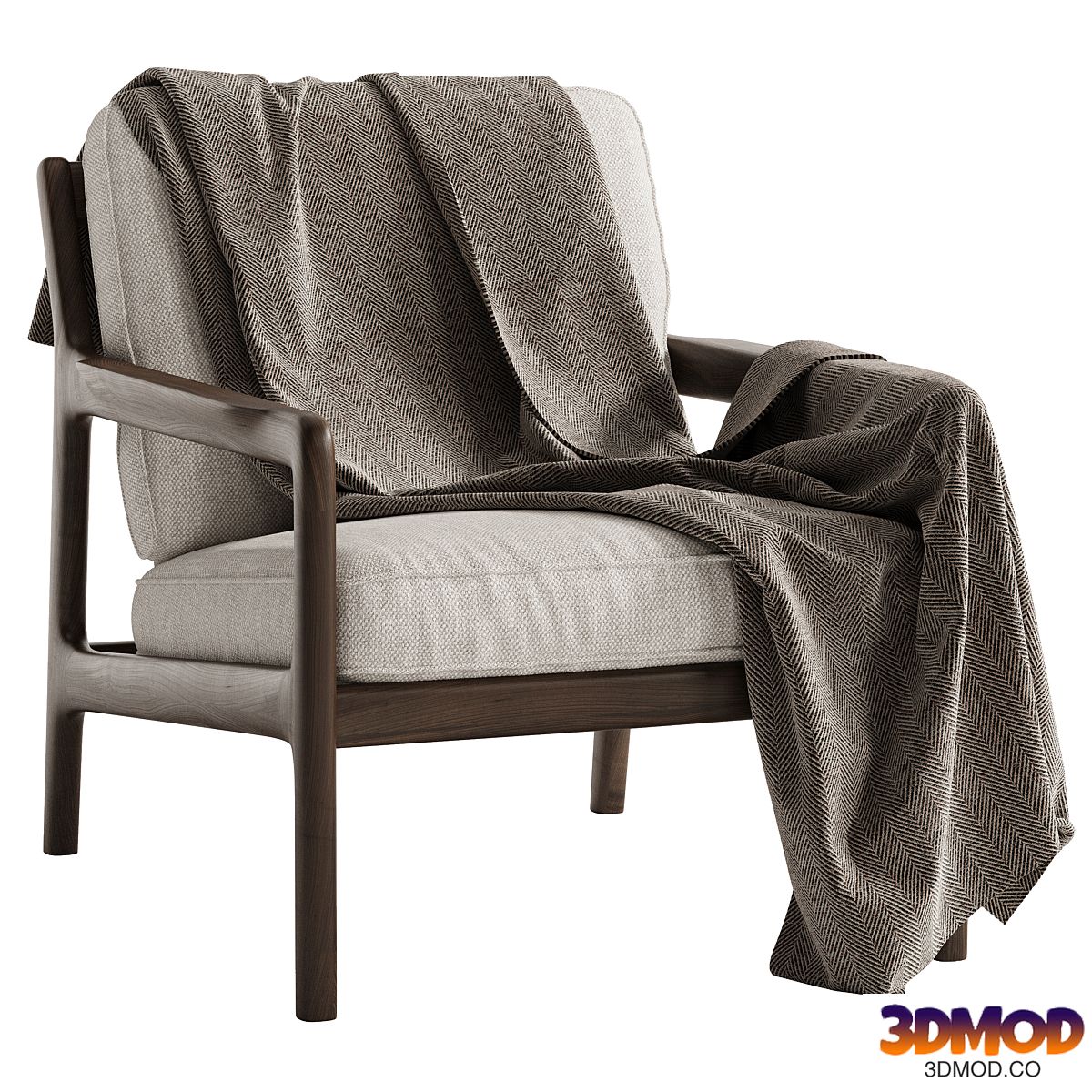 ROSEWOOD JACK Armchair by ETHNICRAFT