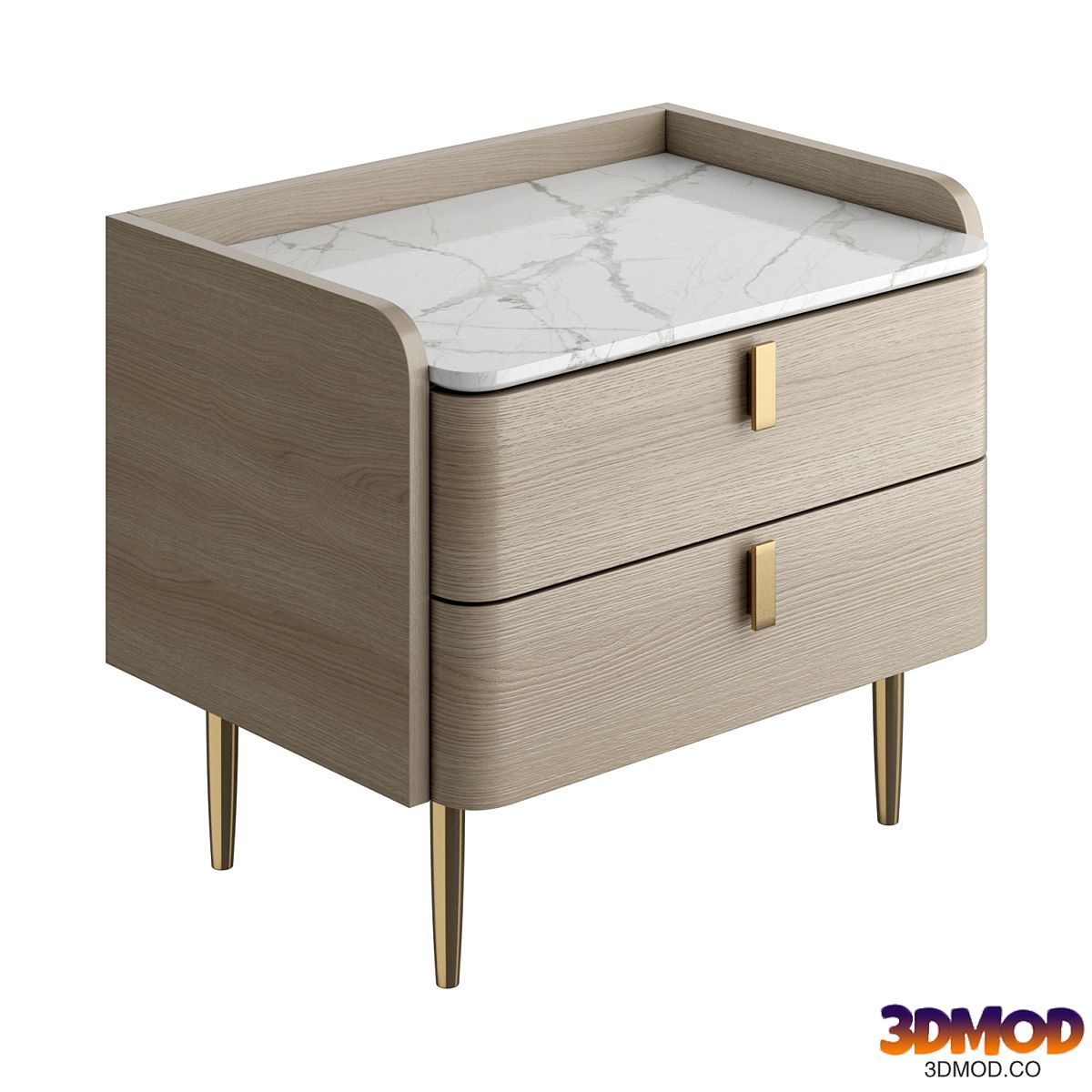Light luxury bedside table