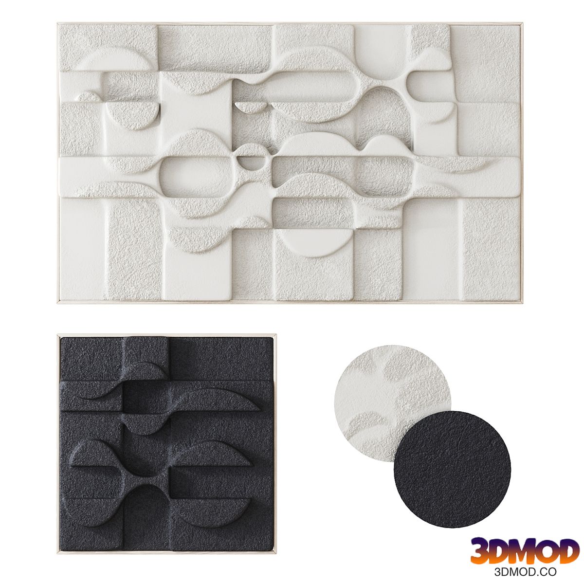 ULTRASONIC WHITE AND BLACK TILES